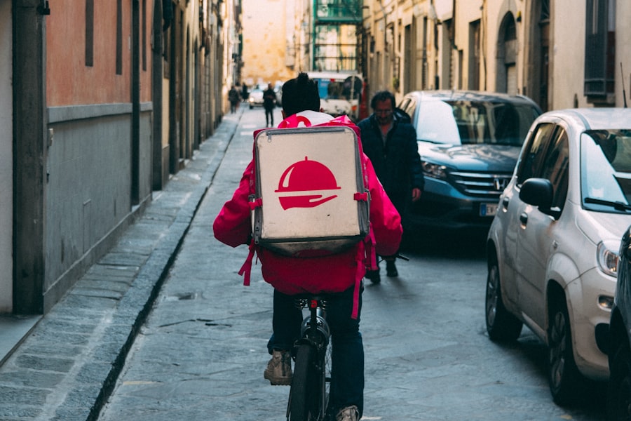 Repartidor en bici
